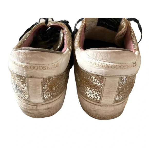 Golden Goose Metallic Super Star Celebrity Sneakers In Original Zipper Bag 40 - Picture 9 of 12